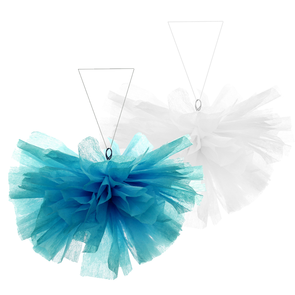 Pom Poms "Light" Ø 25 cm türkis