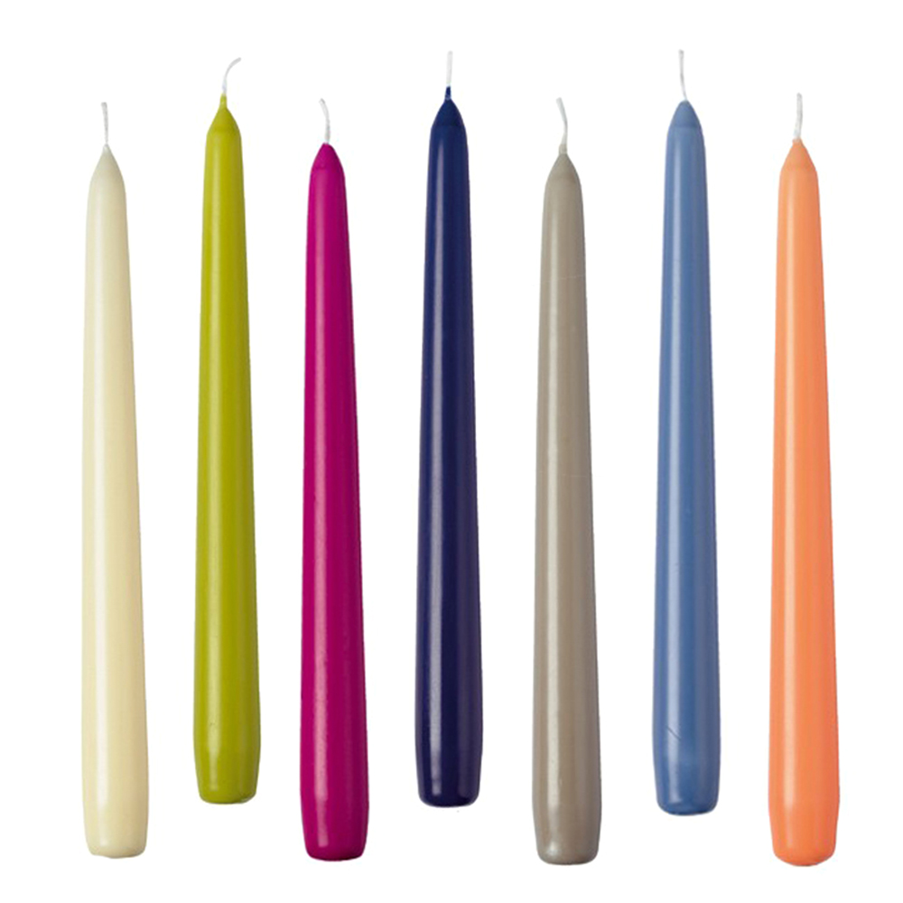 Spitzkerzen mit 25% Stearin 25 x 2,5 cm dunkelblau