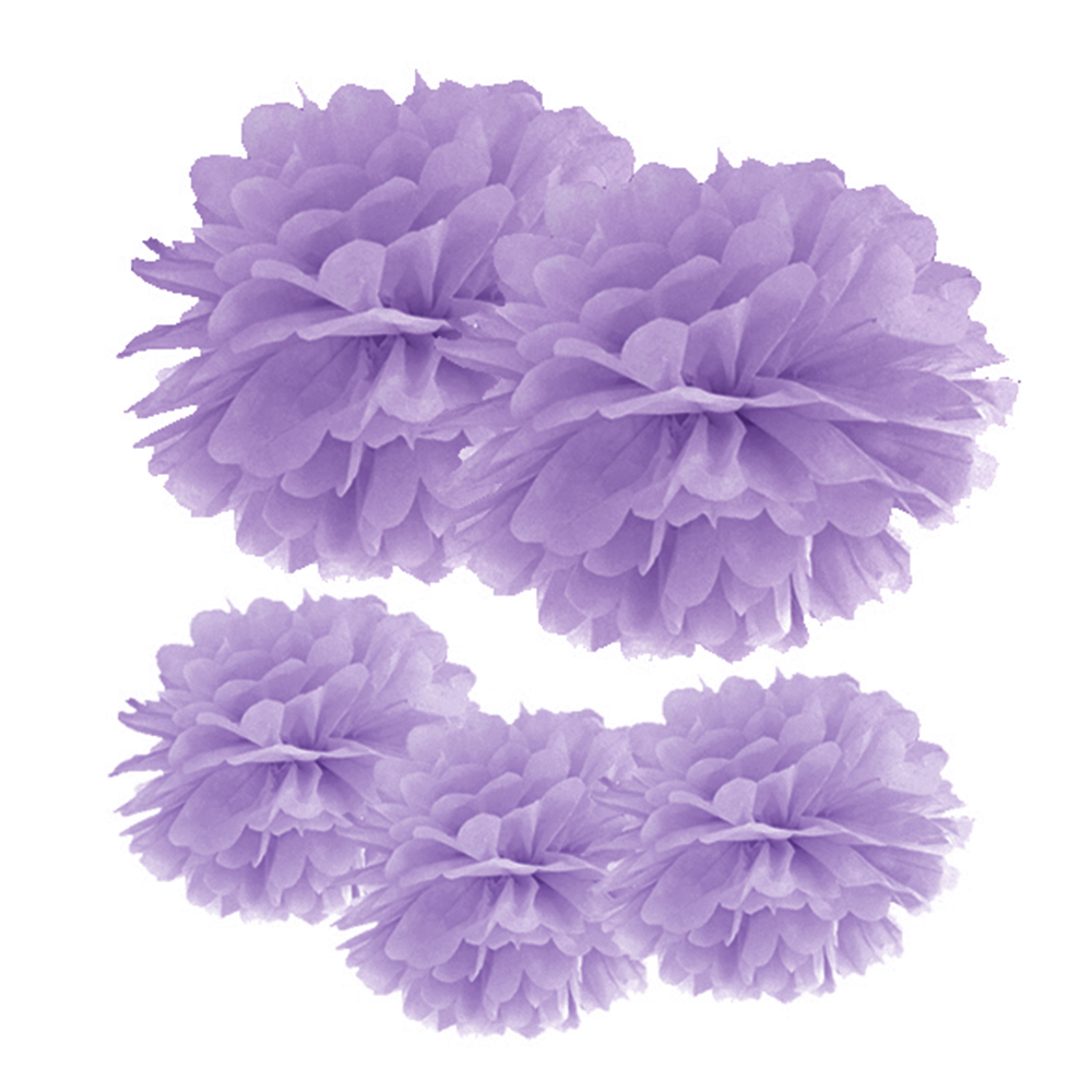 Pom Poms "Vintage Lace" (5 Stück) flieder