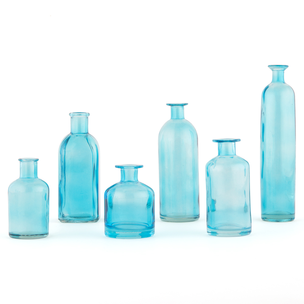 Vase Set "Retro" (6 Stück) -weiß