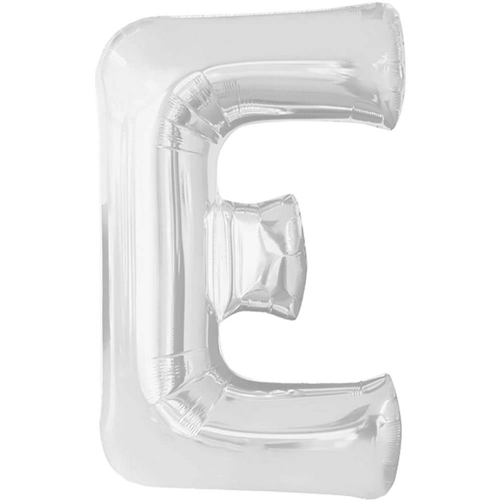 Folienballon Buchstabe XXL "T" silber 85 cm