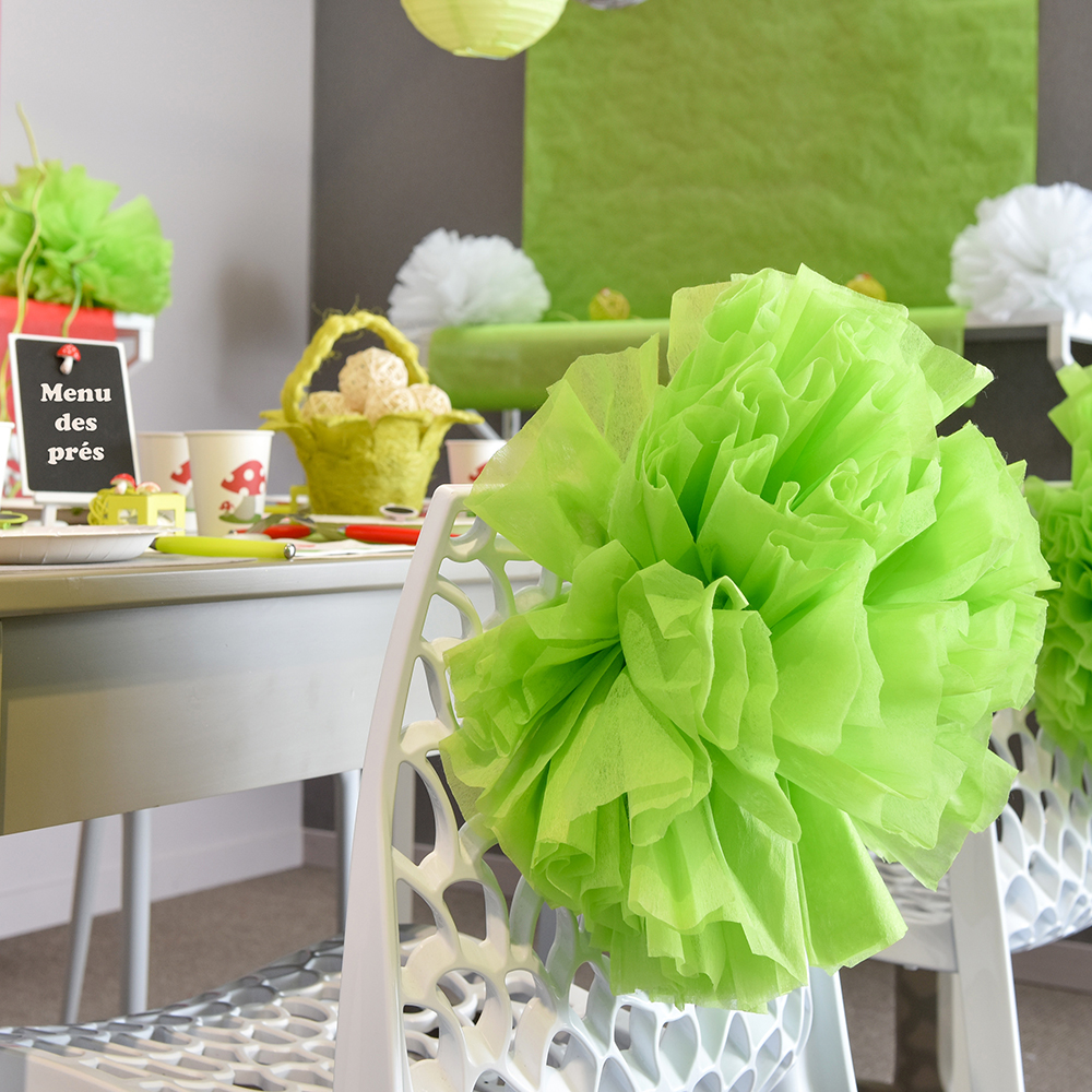 Pom Poms "Light" Ø 25 cm türkis