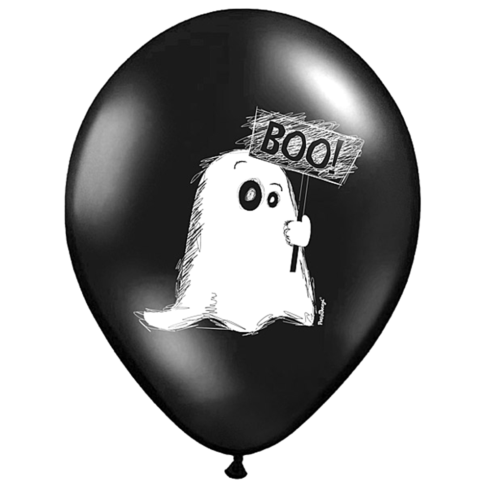 Luftballos Halloween "Ghost" 30 cm (6 Stück) ABVERKAUF