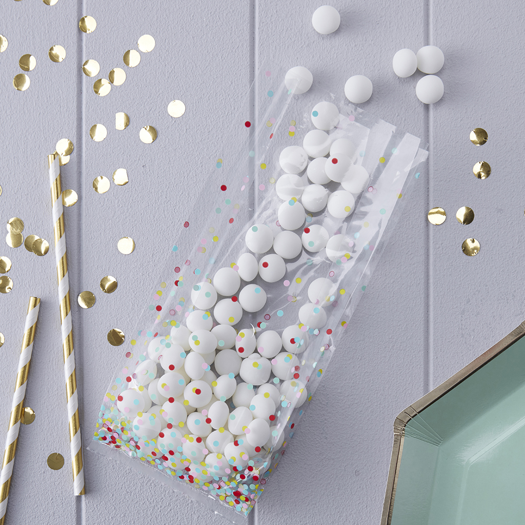 Geschenktüten bunte Punkte "Pick & Mix" (10 Stück)