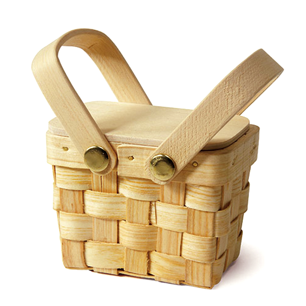 Mini Picknickkorb "Holz" 7 cm