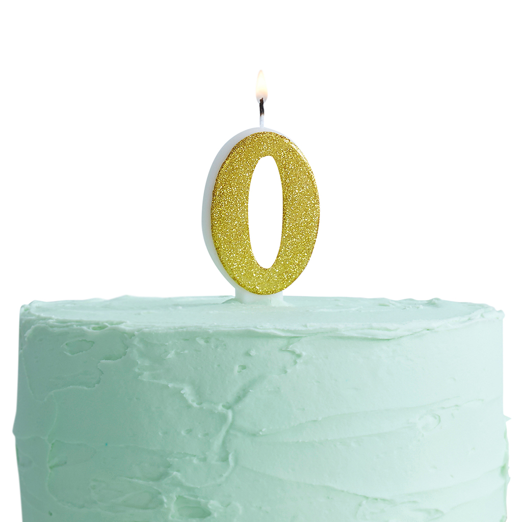 Zahlenkerzen "Pick & Mix" Zahl "7" gold 6 cm