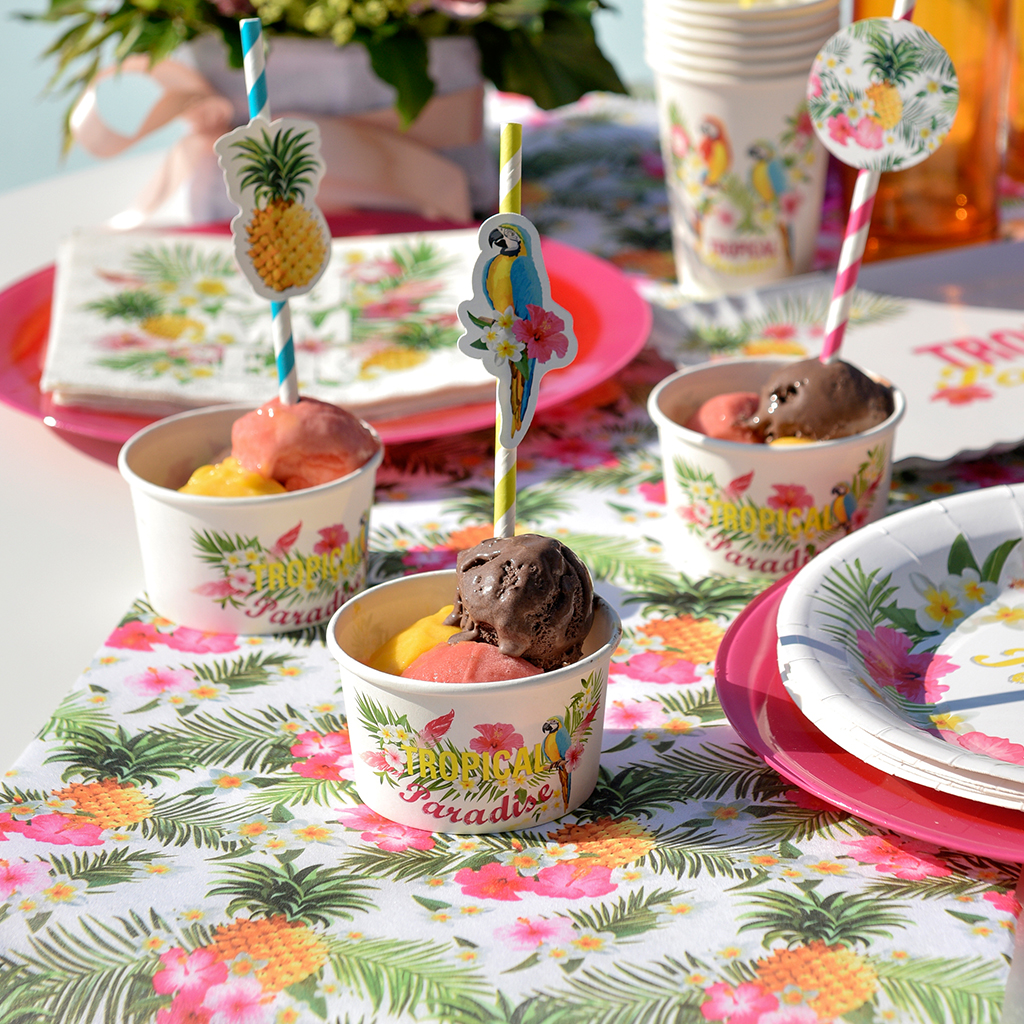 Tischläufer "Tropisch" 30 cm x 5 m