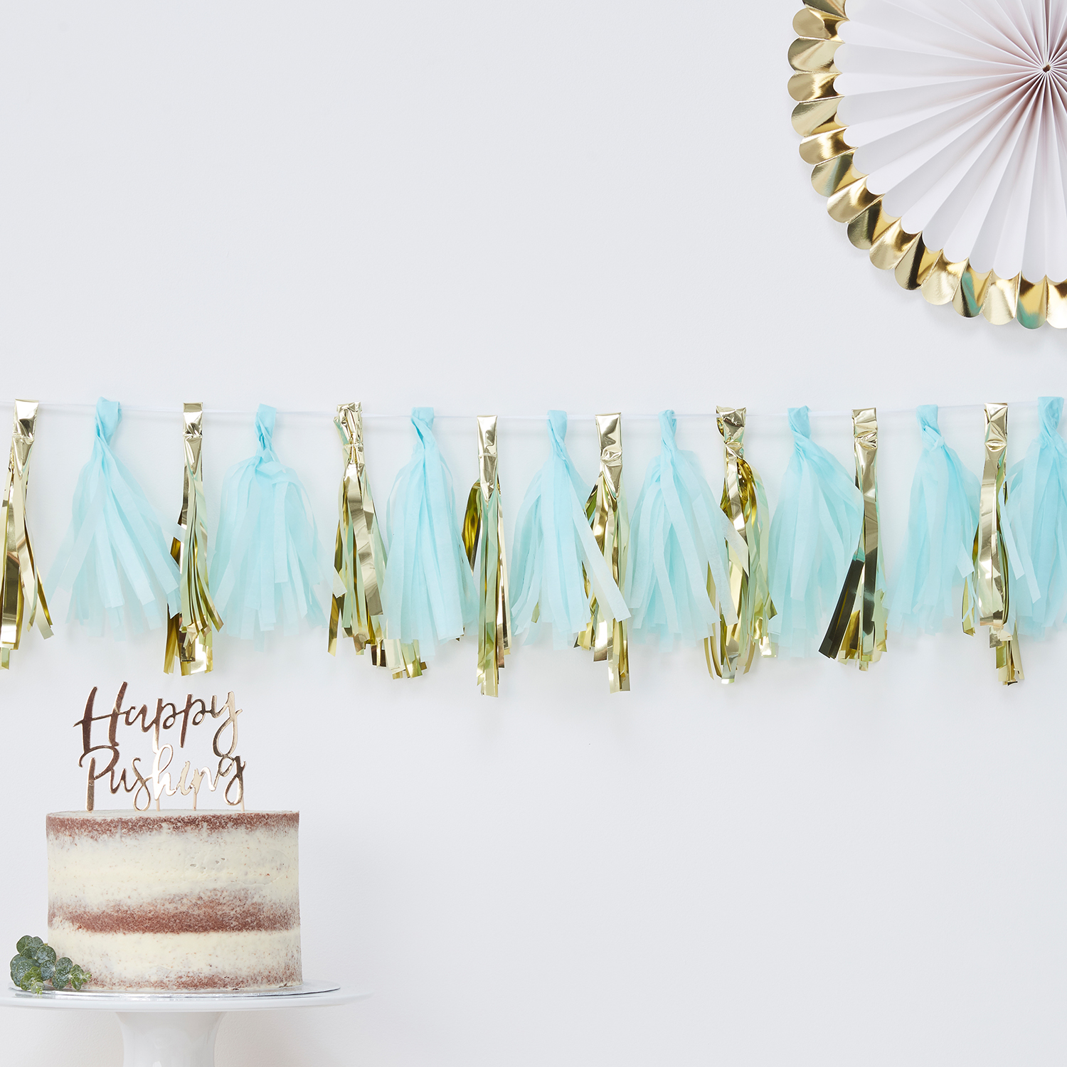 Girlande Tassel Rosa "Oh Baby" 2 m