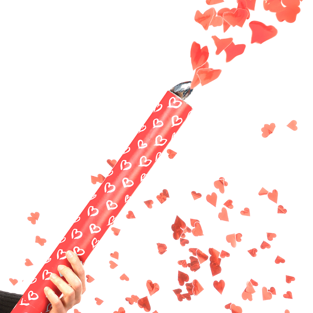 Herzregen Groß rot SALE