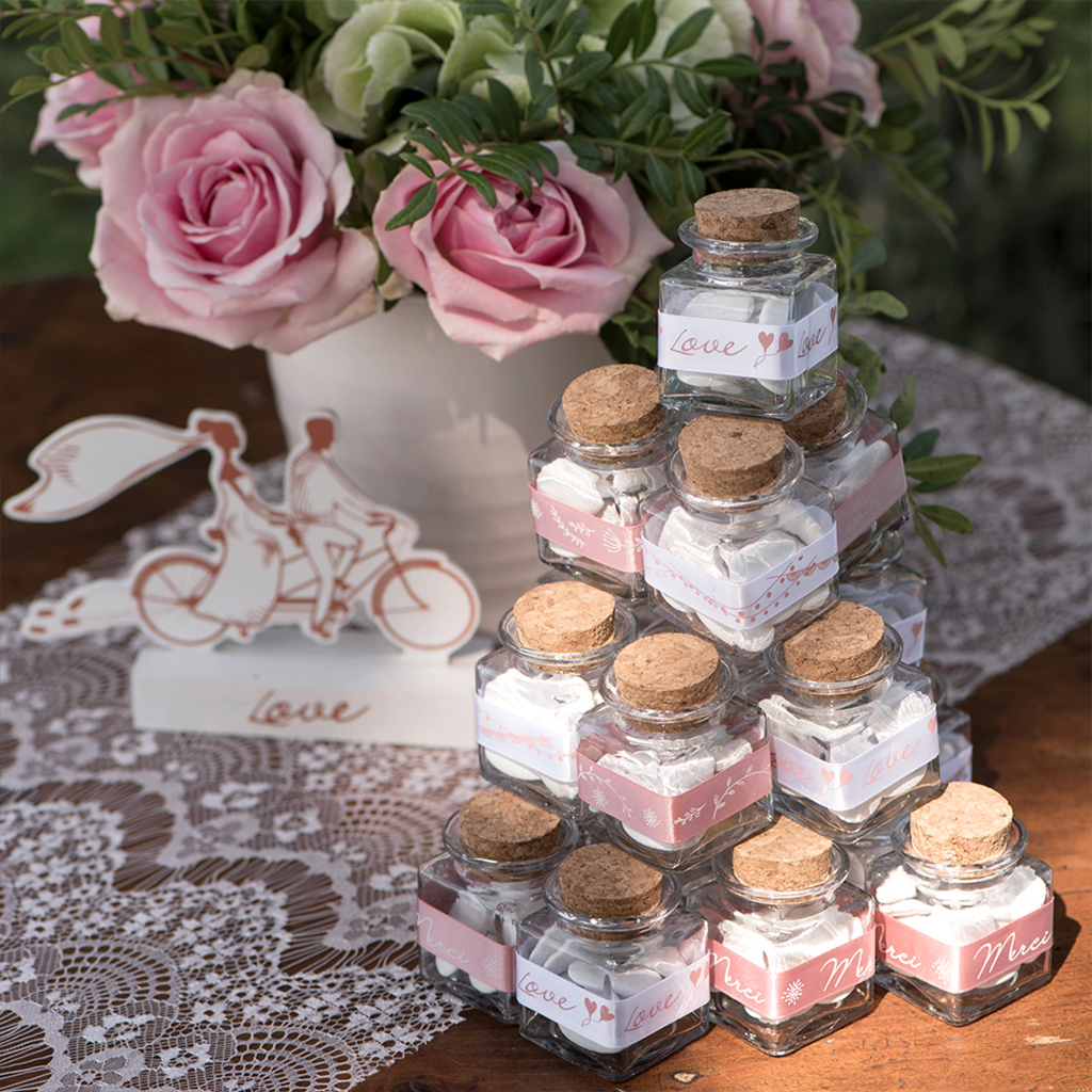 Geschenkband "Rose Mix Wedding" 2 m (4 Stück) SALE