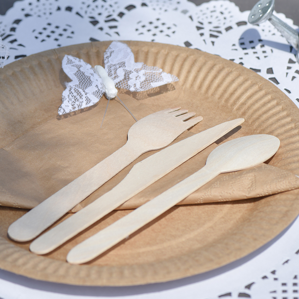 Partygeschirr "Nature" Partybesteck Messer