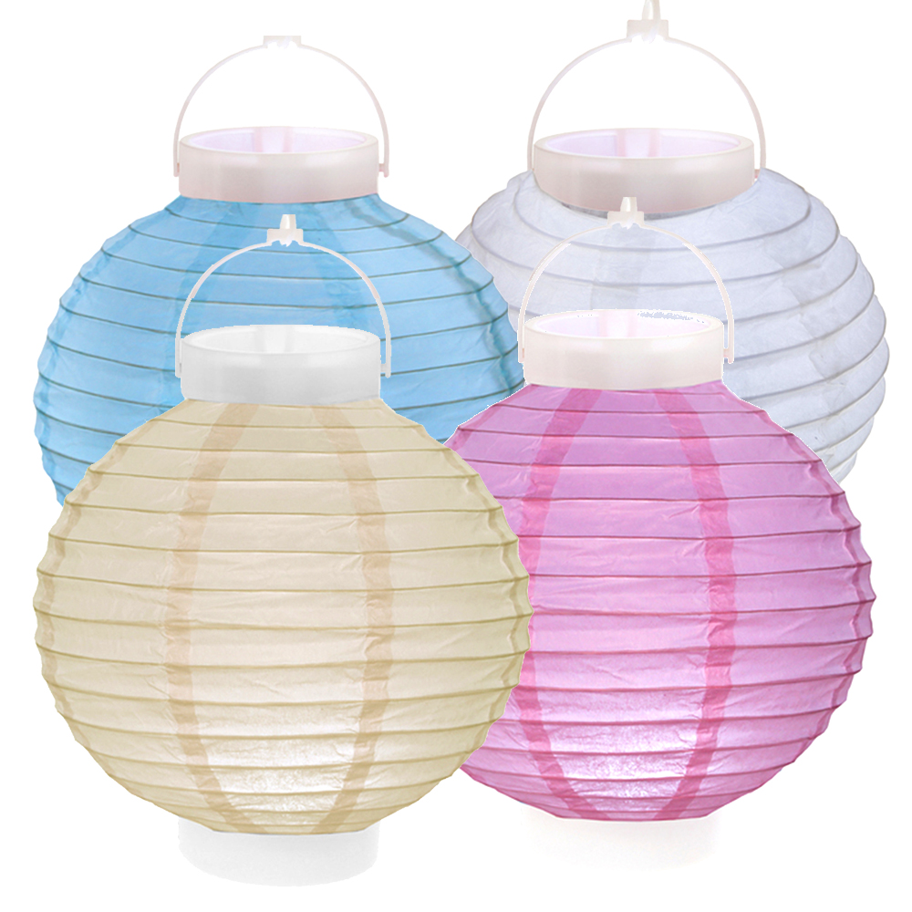 Laternen Chinesisch Ø 20 cm weiß