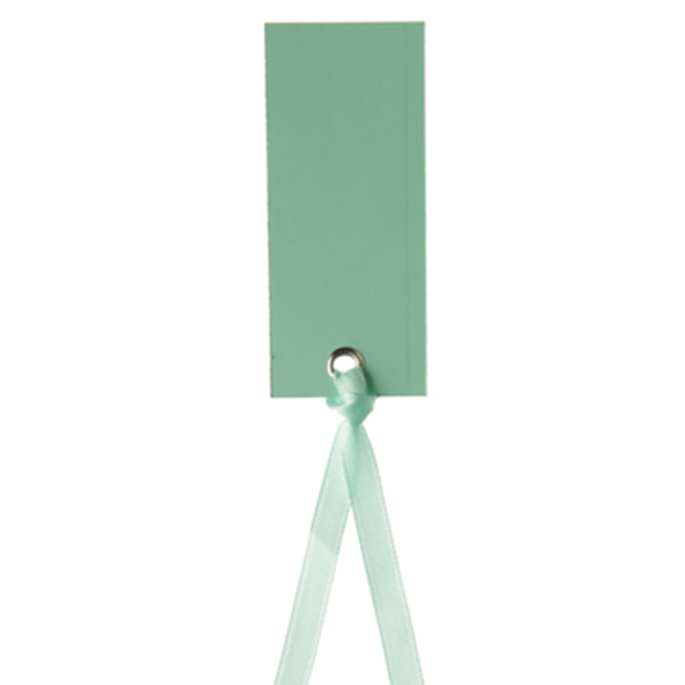 Namenskarte m. Band 3 x 7 cm (12 Stück)