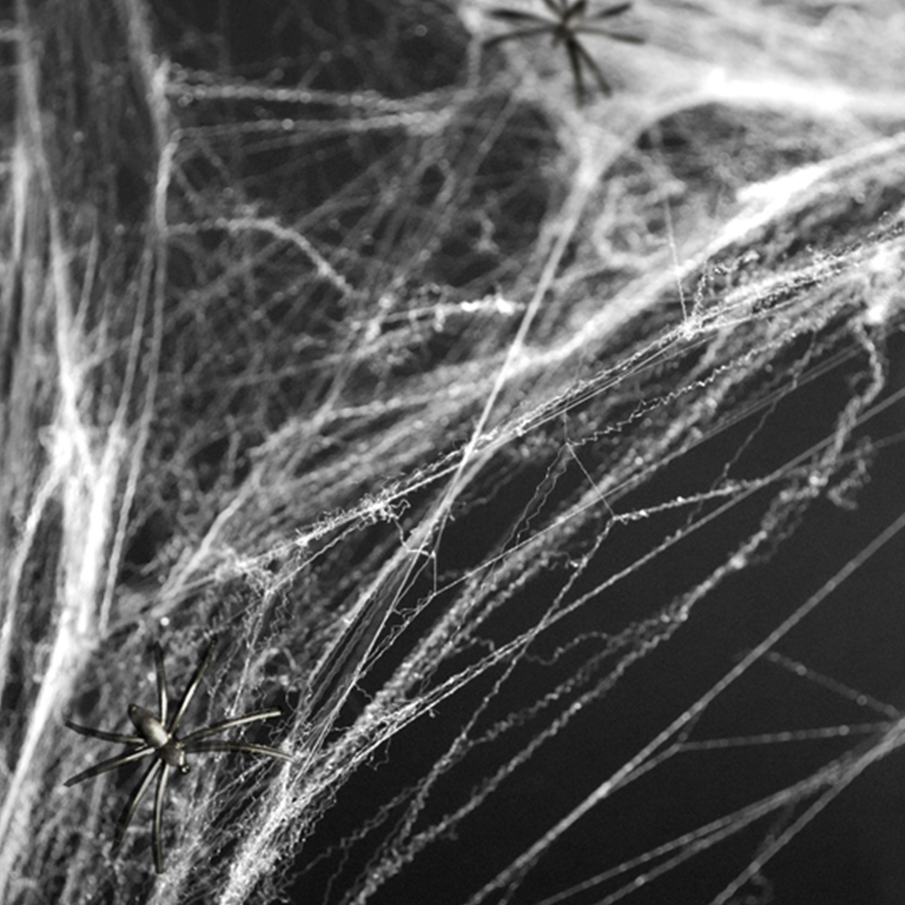 Spinnenweben Halloween weiß "Spiderweb" 60 g ABVERKAUF