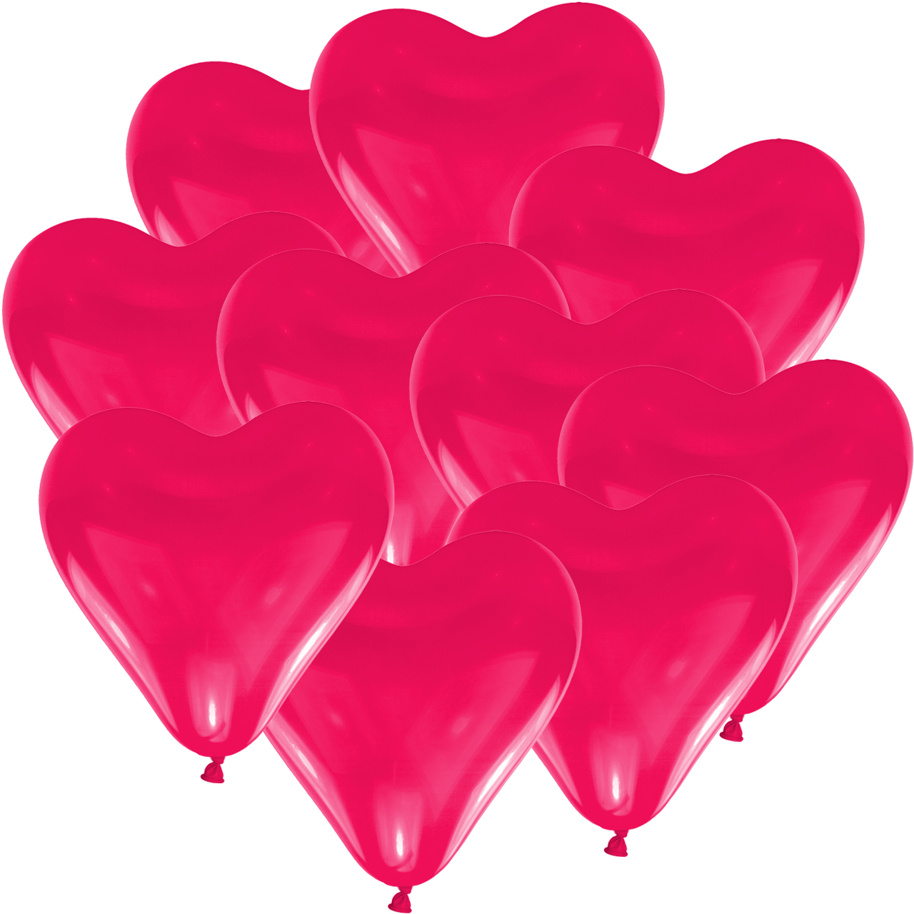 Herzballons  Ø 15 cm rose (100 Stück)