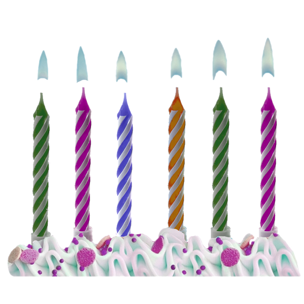 Geburtstagskerzen "Nicht Ausblasbar" (10 Stück)
