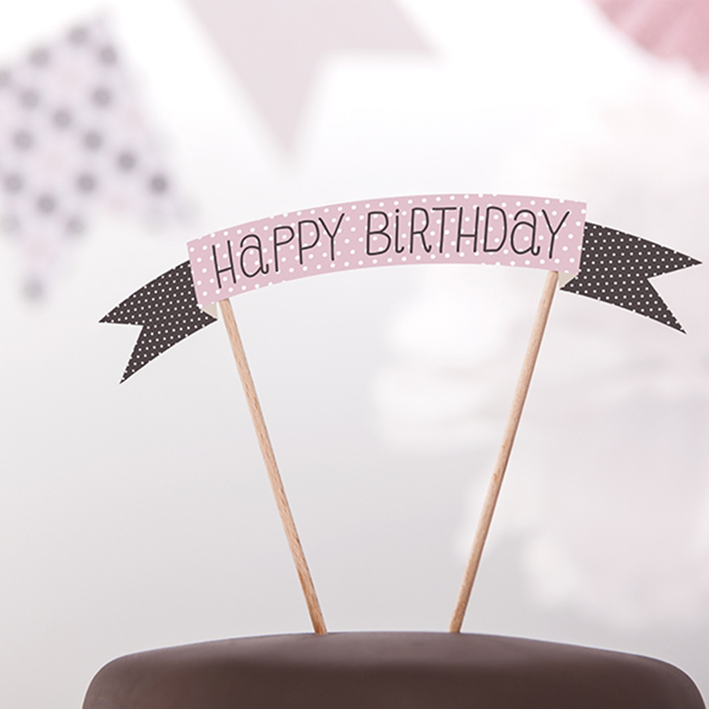 Tortenaufsatz "Sweets Collection" Happy Birthday