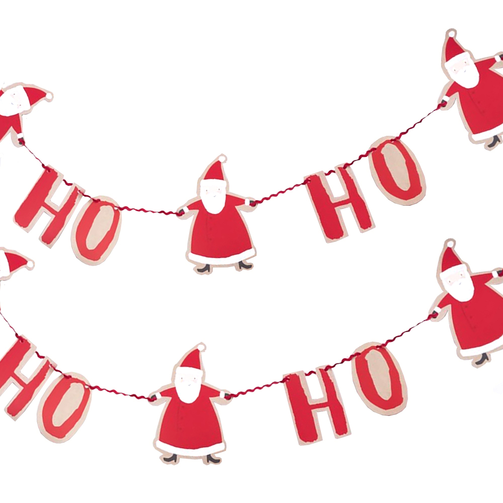 Girlande Ho Ho Ho "Santa & Friends" 2 m ABVERKAUF