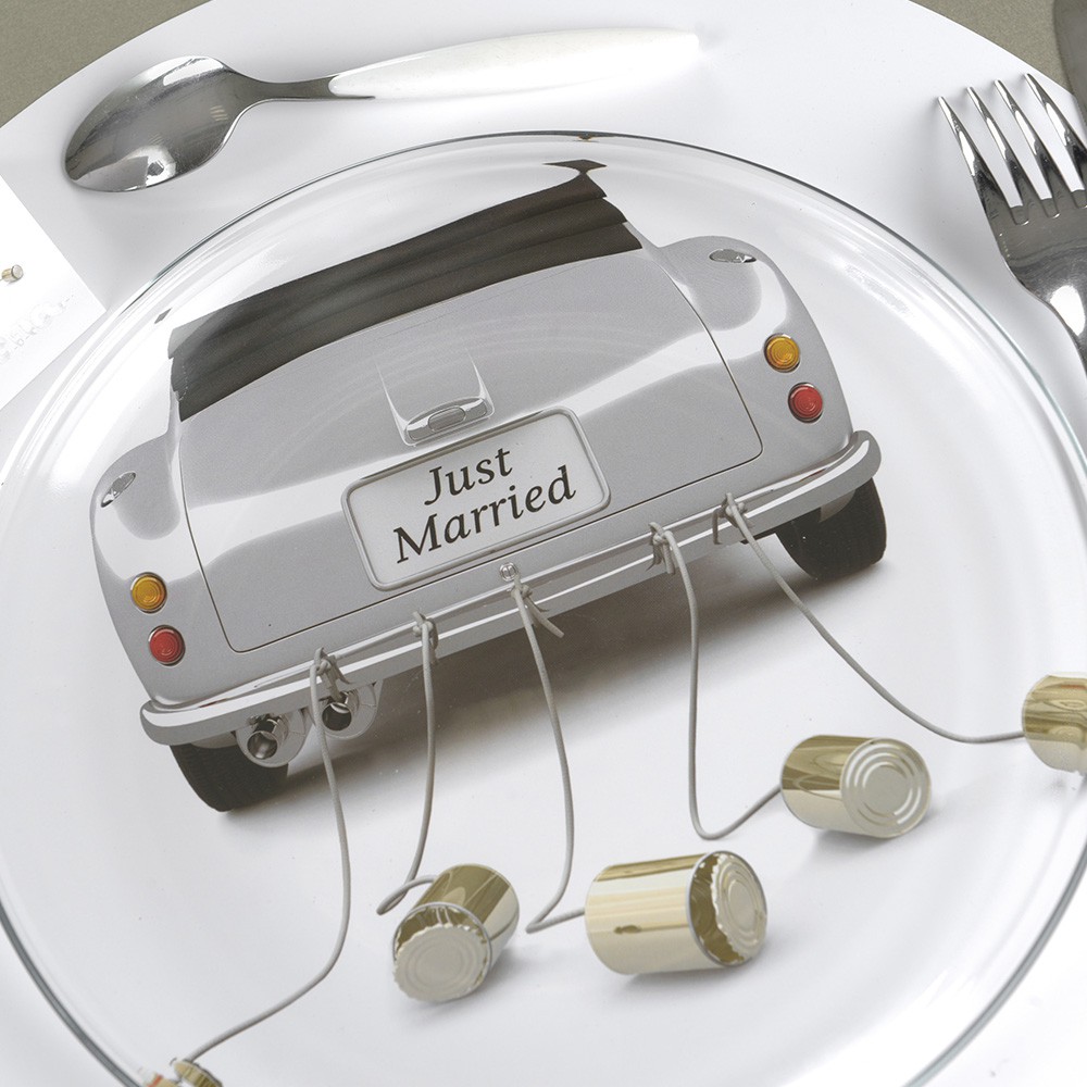 Platzdeckchen Vario Just Married (6 Stück) ABVERKAUF