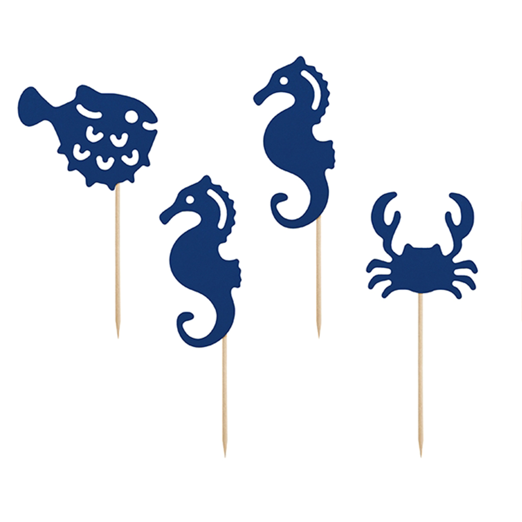 Canapé Picks "Sea Ahoy" Wassertiere (6 Stück)