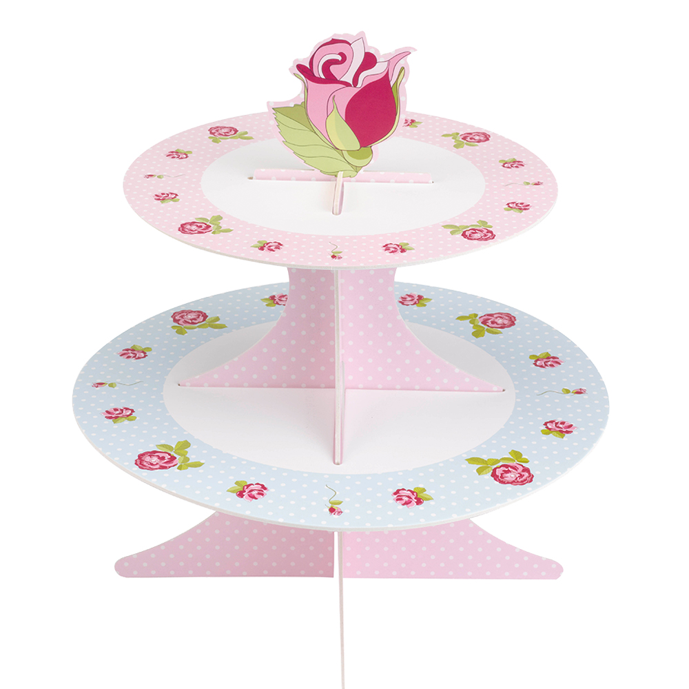 Cakestand Zweiseitig " Vintage Rose"