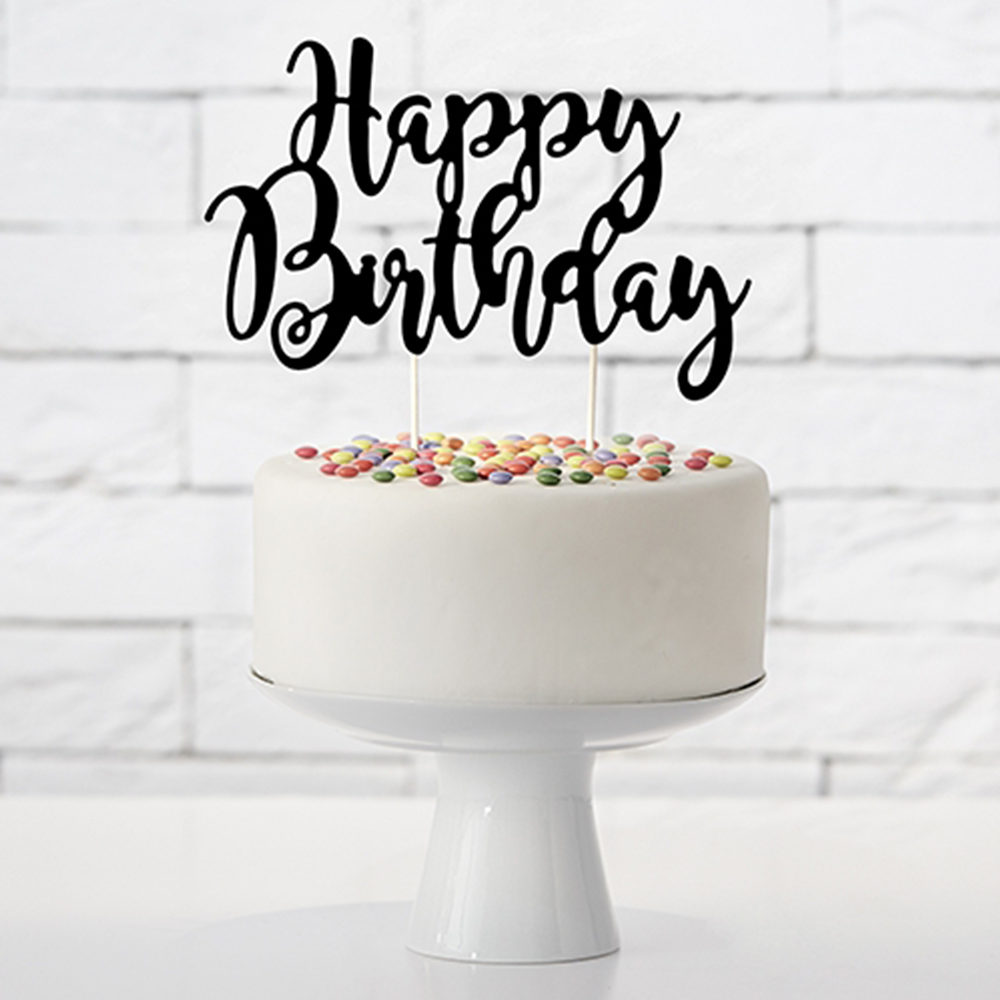 Tortendekoration Happy Birthday