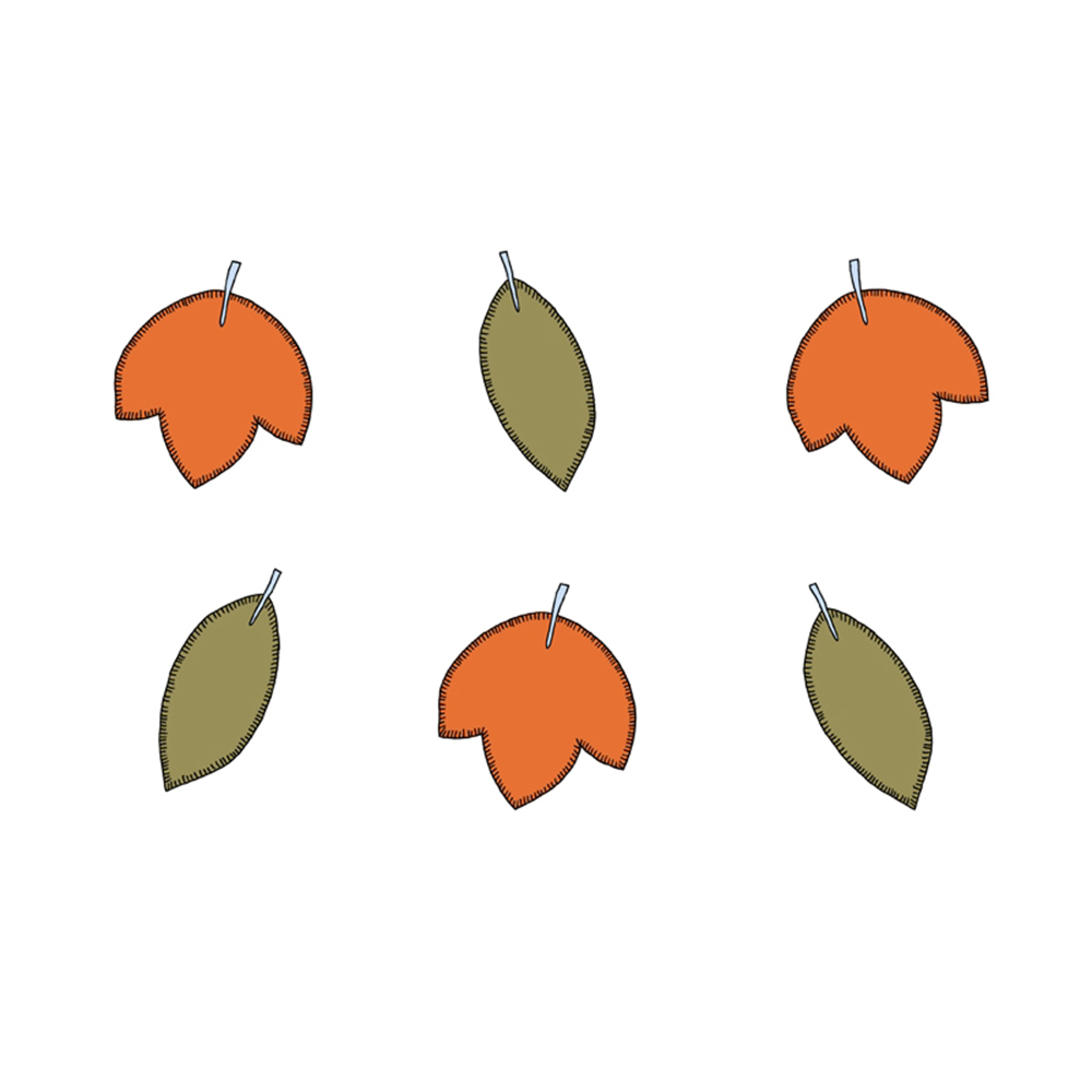 Papierdekoration Blätter "Woodland" (6 Stück) ABVERKAUF