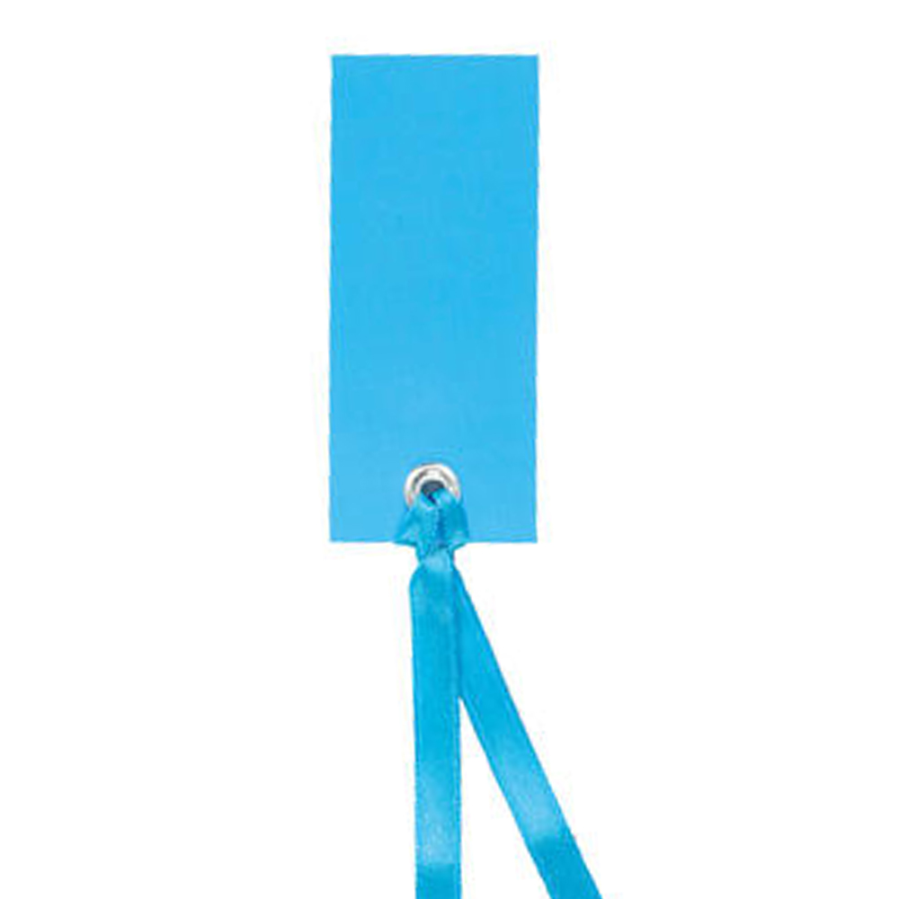 Namenskarte m. Band 3 x 7 cm (12 Stück)