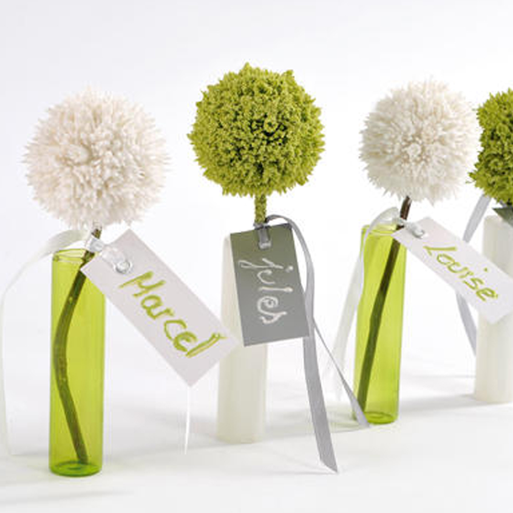 Namenskarte m. Band 3 x 7 cm (12 Stück)