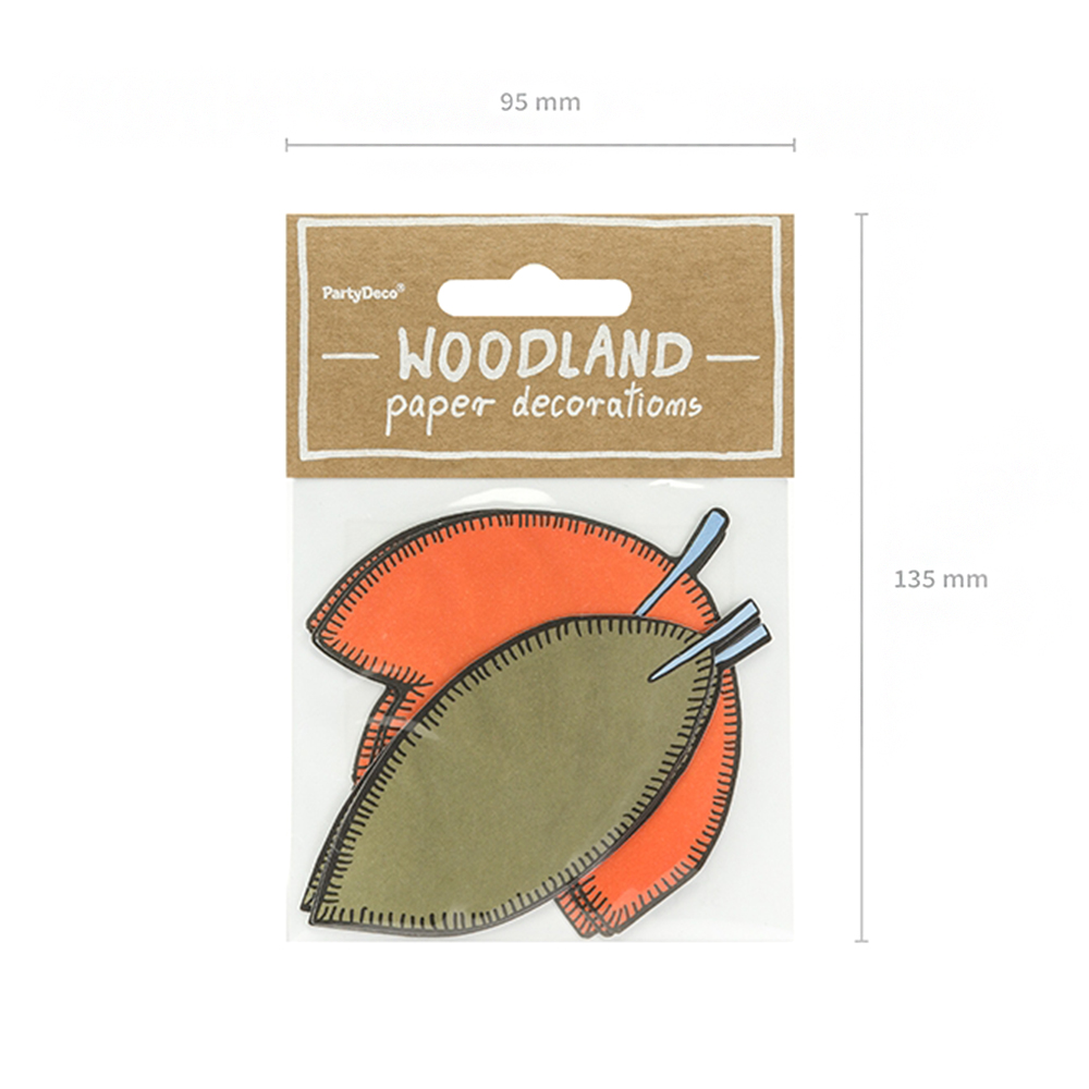 Papierdekoration Blätter "Woodland" (6 Stück) ABVERKAUF
