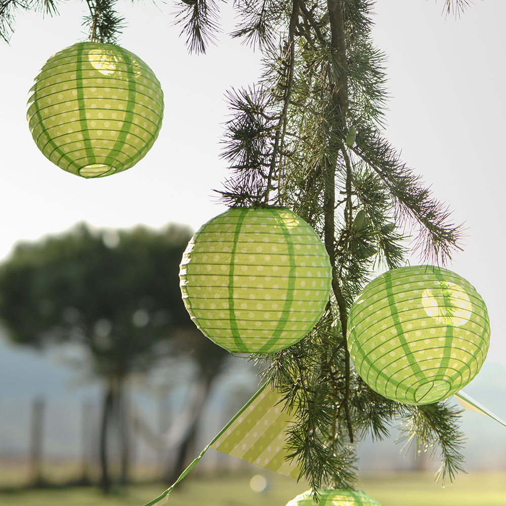 Laternen Dots Ø 20 cm (2 Stück) rosa