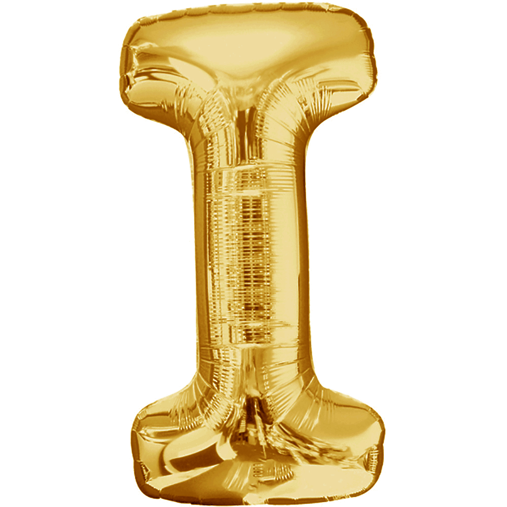 Folienballon Buchstabe "&" gold 40 cm