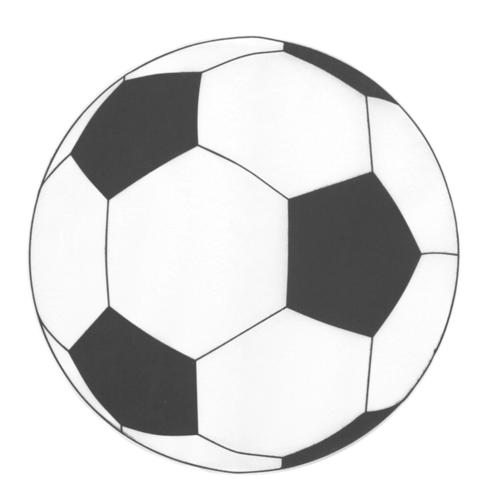 Platzdeckchen "Fußball" (6 Stück)