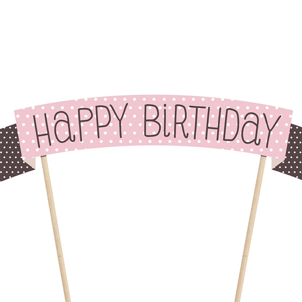 Tortenaufsatz "Sweets Collection" Happy Birthday