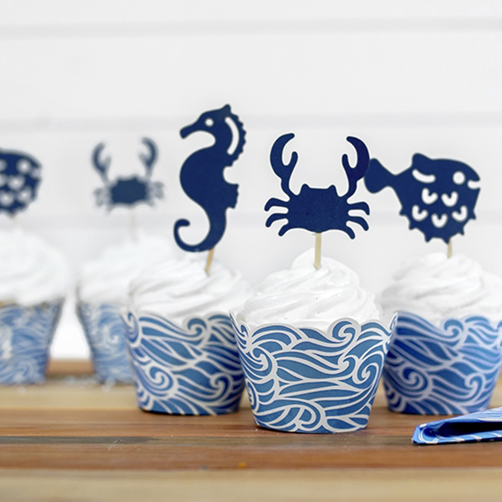 Canapé Picks "Sea Ahoy" Wassertiere (6 Stück)