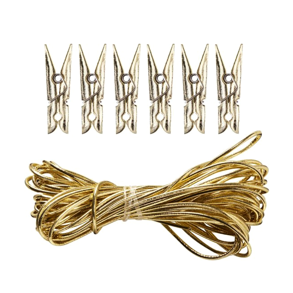 Dekoklammer "Red & Gold" (30 Stück) ABVERKAUF