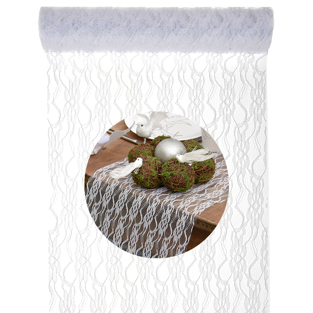 Tischläufer "Spitzen Zeit" 30 cm x 5 m