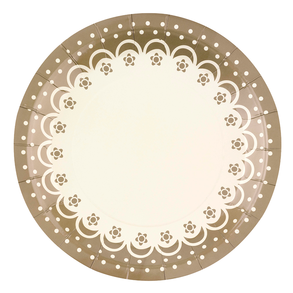 Partygeschirr "Chic Boutique" Pappteller gold