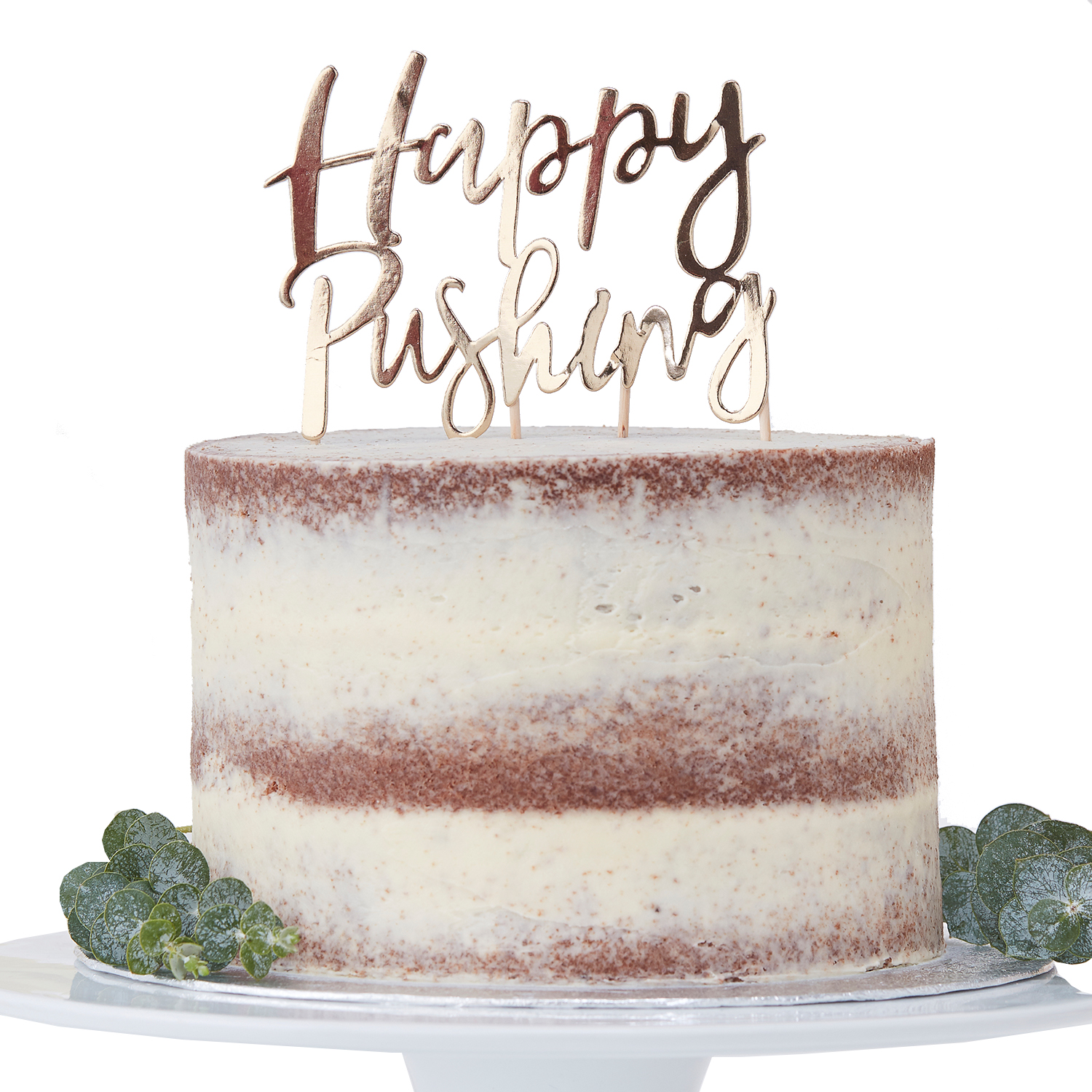 Tortendeko Happy Pushing "Oh Baby"