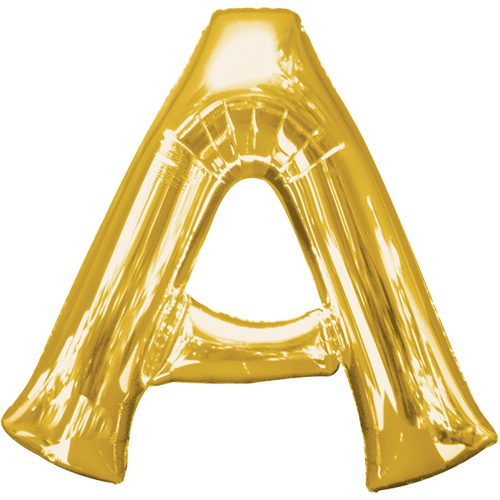 Folienballon Buchstabe "&" gold 40 cm
