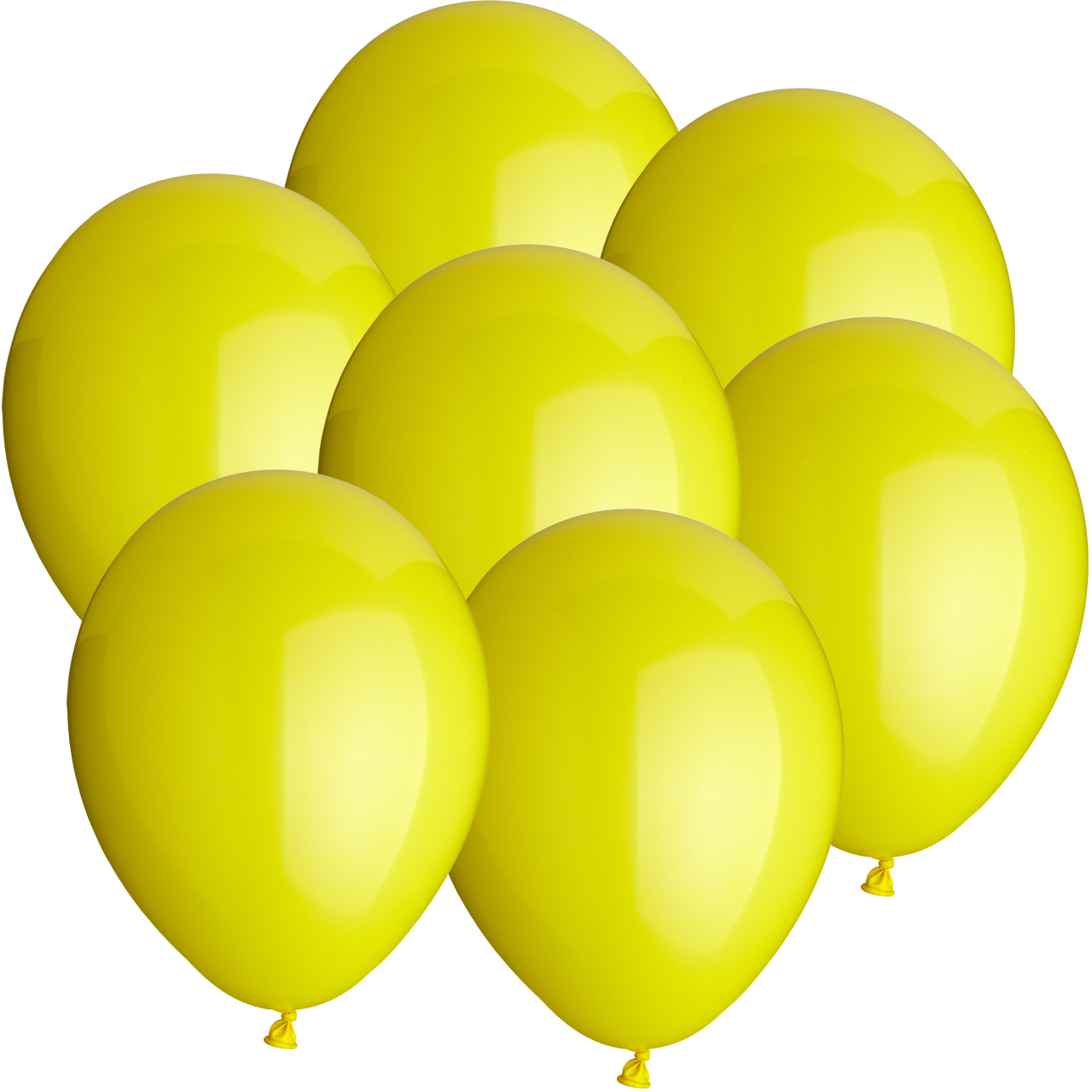Latexballons Ø 25 cm "Standard" (100 Stück) gelb SALE