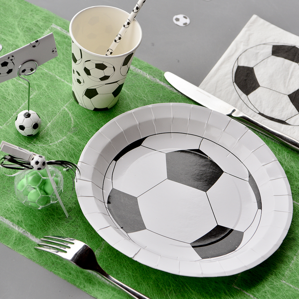 Partygeschirr "Fußball Fan" Pappteller (10 Stück)