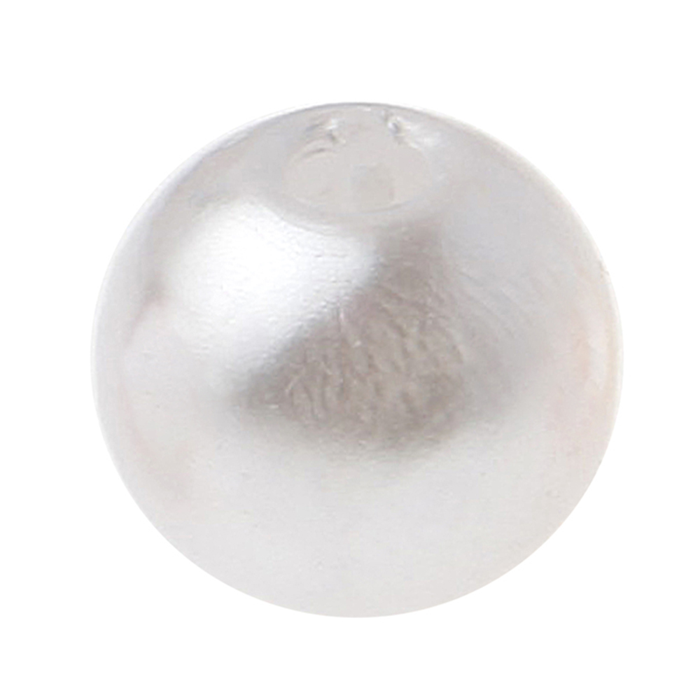 Perlen "Wachsperlen" 8 mm (50 Stück) grau