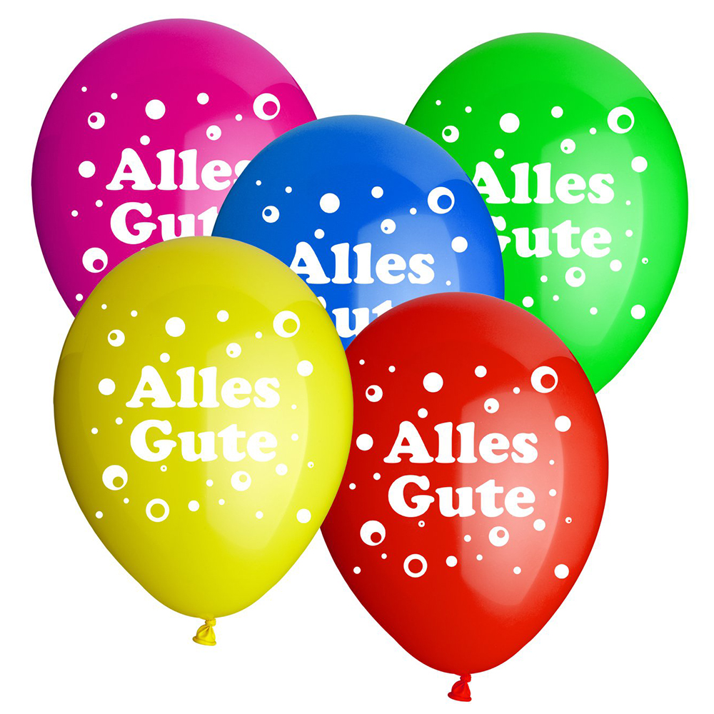Latexballon Ø 30cm "Alles Gute" 10 Stück