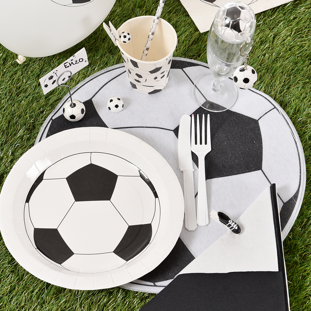 Platzdeckchen "Fußball" (6 Stück)