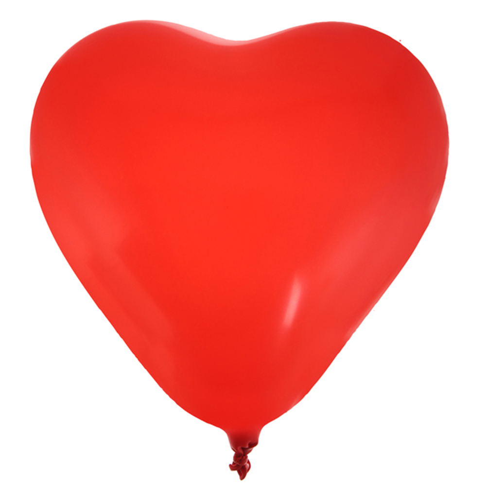 Herzballons Ø 25 cm weiß