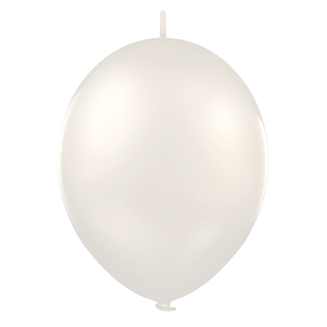 Kettenballons Pastell Ø 30 cm (100 Stück) silber