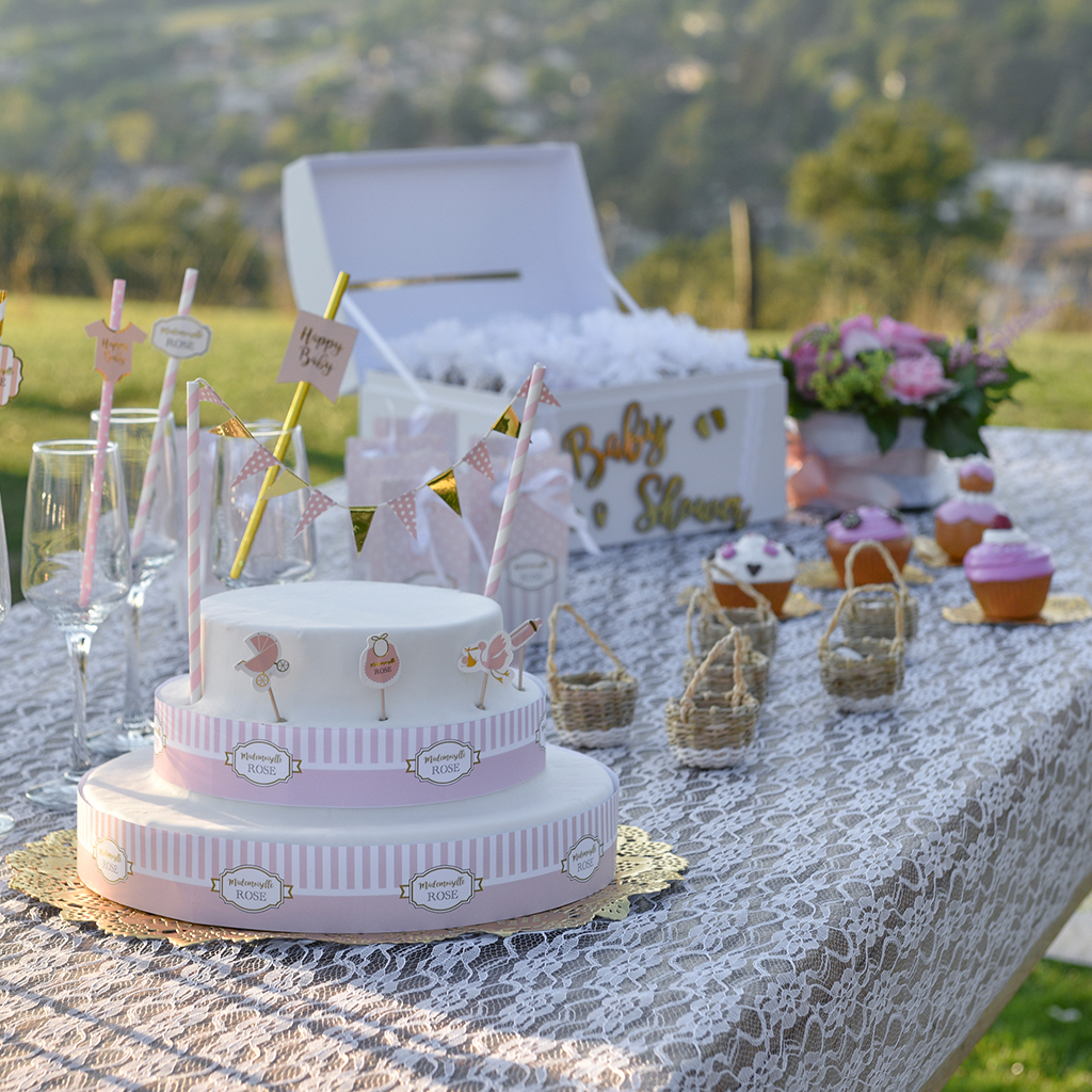 Tischläufer "Spitze" Blume Weiß 120 cm x 5 m