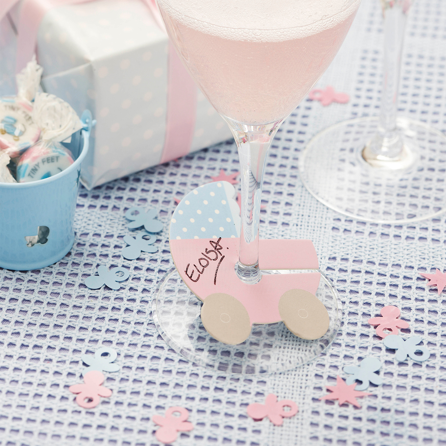 Glas Marker "Tiny Feet" (10 Stück) ABVERKAUF