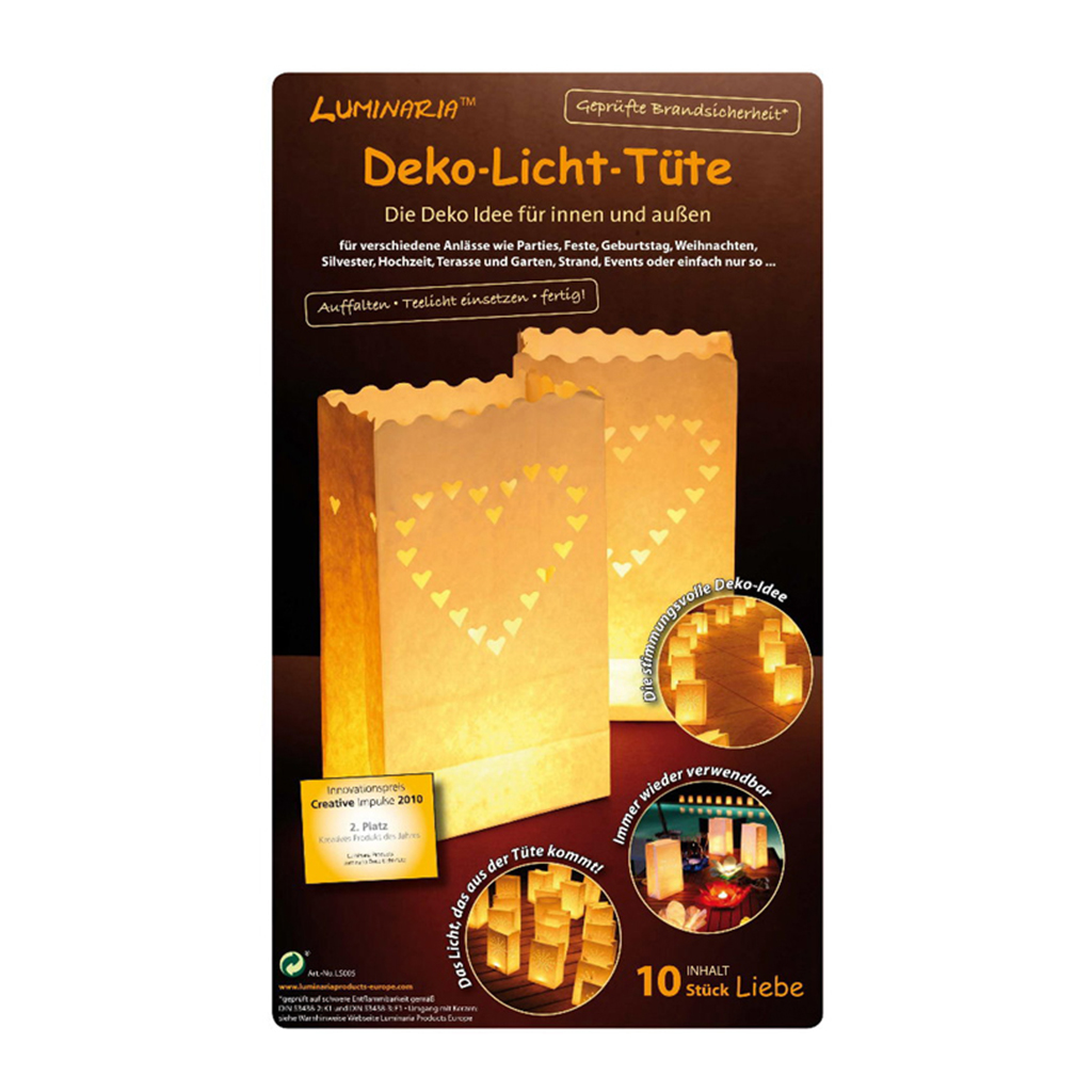 Lichttüten "Liebe" (10 Stück) SALE